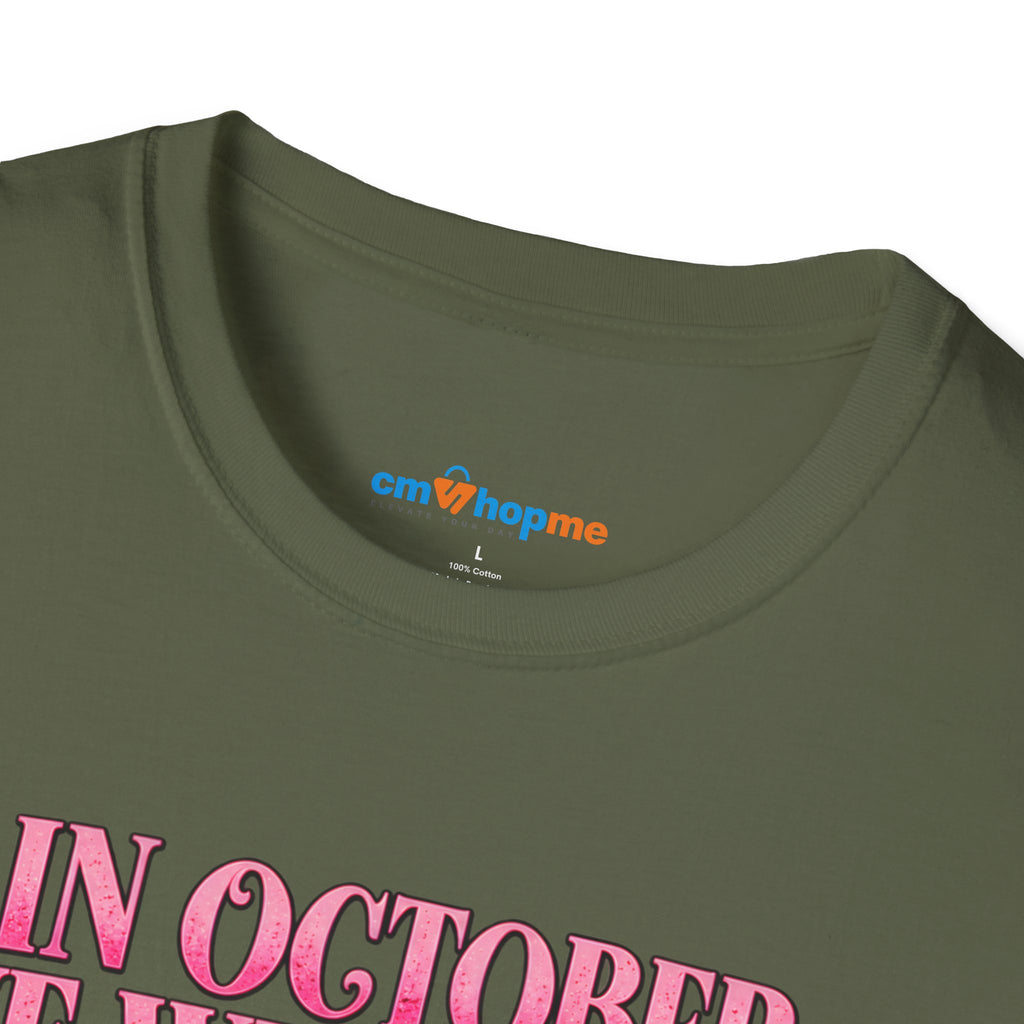 Breast Cancer Awareness T-Shirt — "In October We Wear Pink"