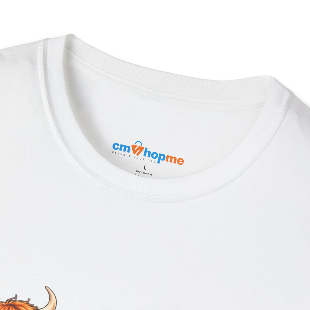 Walking By Faith T-Shirt – Happy Highland Cows Christian Tee