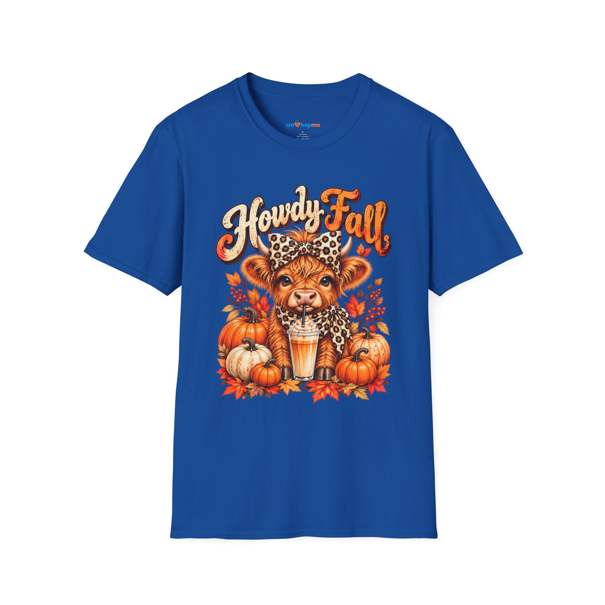 Howdy Fall T‑Shirt — Cute Lion Cub Pumpkin Spice Autumn Tee