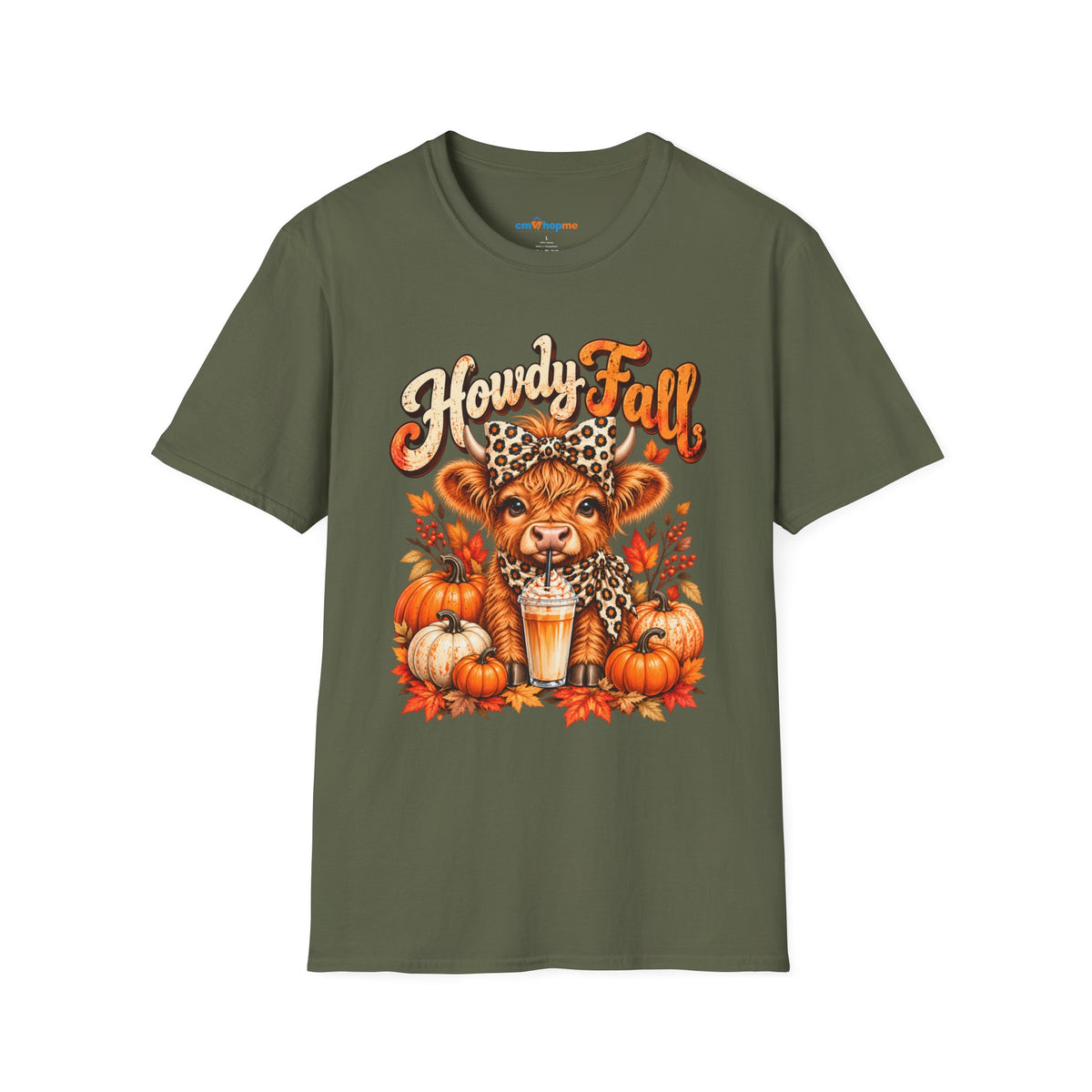 Howdy Fall T‑Shirt — Cute Lion Cub Pumpkin Spice Autumn Tee