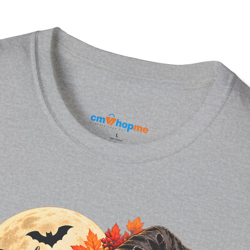 Halloween Scarecrow & Ghost Pumpkin T‑Shirt — Fall Sunflower Spooky Cute Tee