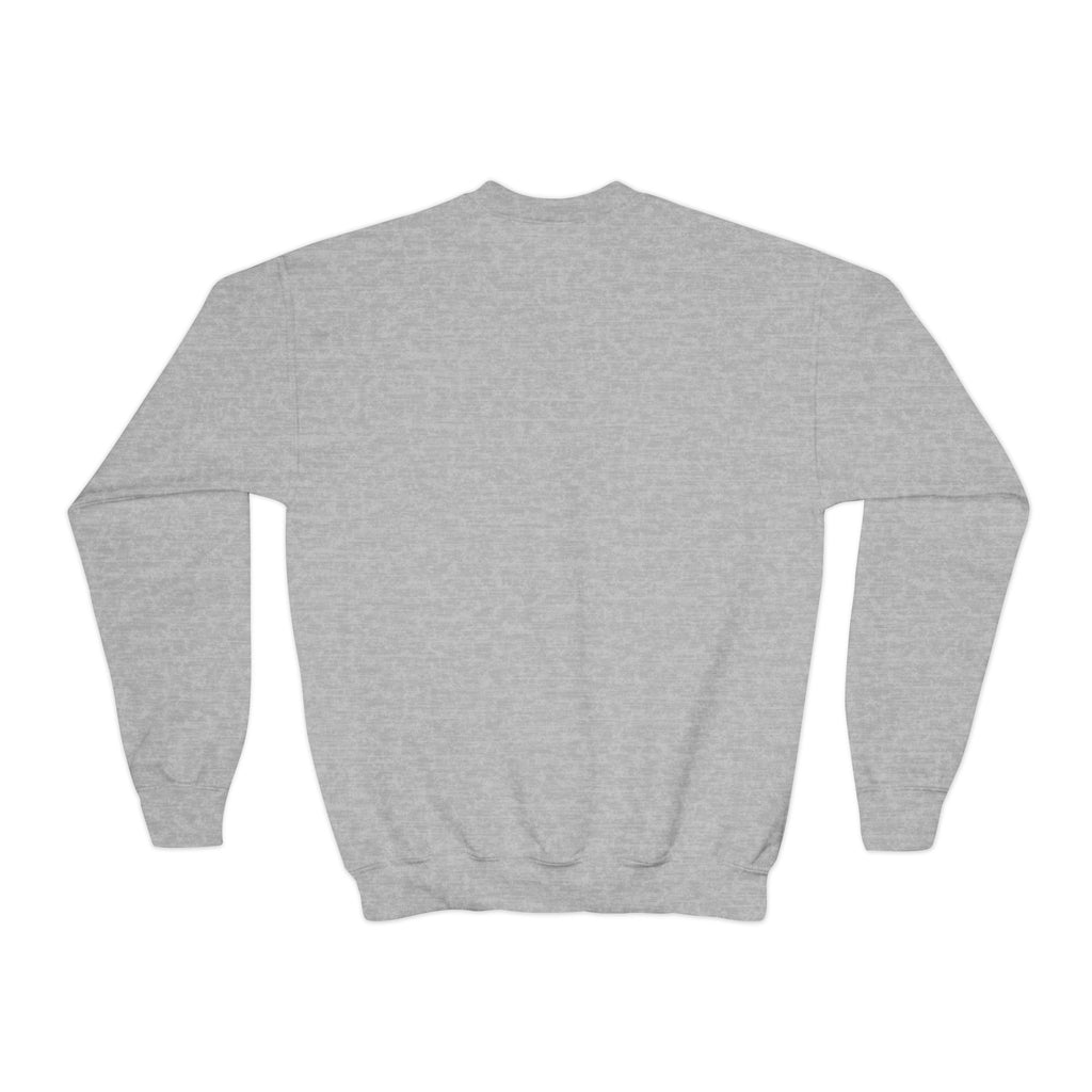 Crazy Highland Cow Lady Youth Crewneck Sweatshirt