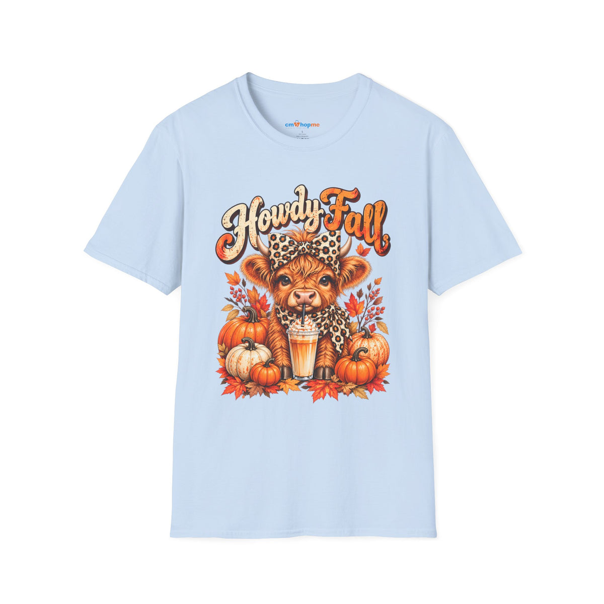 Howdy Fall T‑Shirt — Cute Lion Cub Pumpkin Spice Autumn Tee