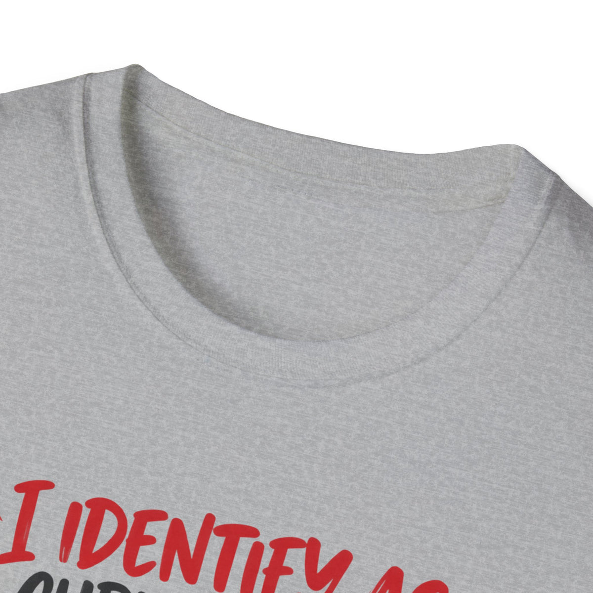 Christmas Tree Graphic T-Shirt — "I Identify As: A Christmas Tree" Funny Holiday Tee