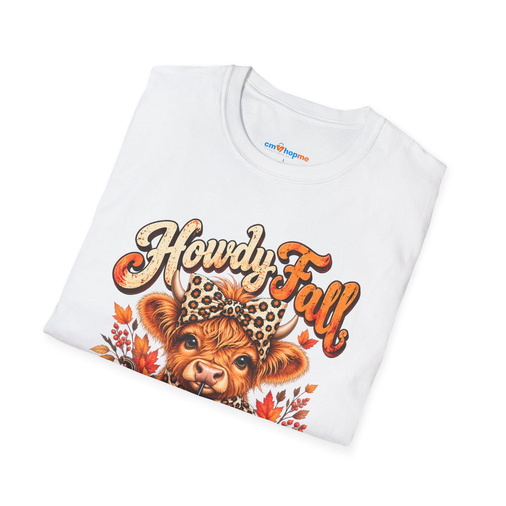 Howdy Fall T‑Shirt — Cute Lion Cub Pumpkin Spice Autumn Tee