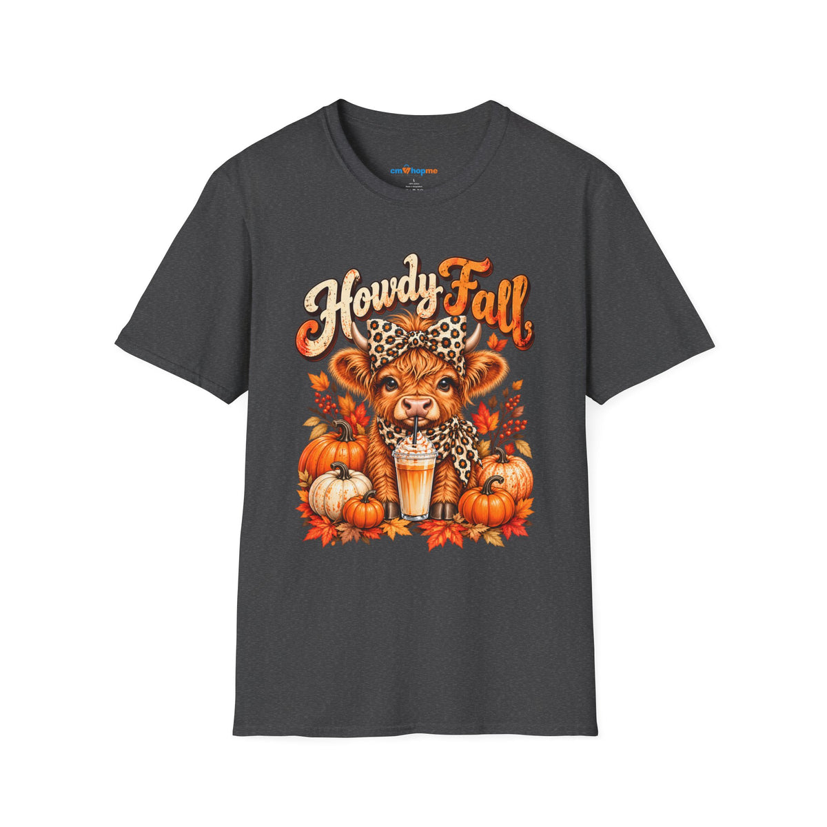 Howdy Fall T‑Shirt — Cute Lion Cub Pumpkin Spice Autumn Tee