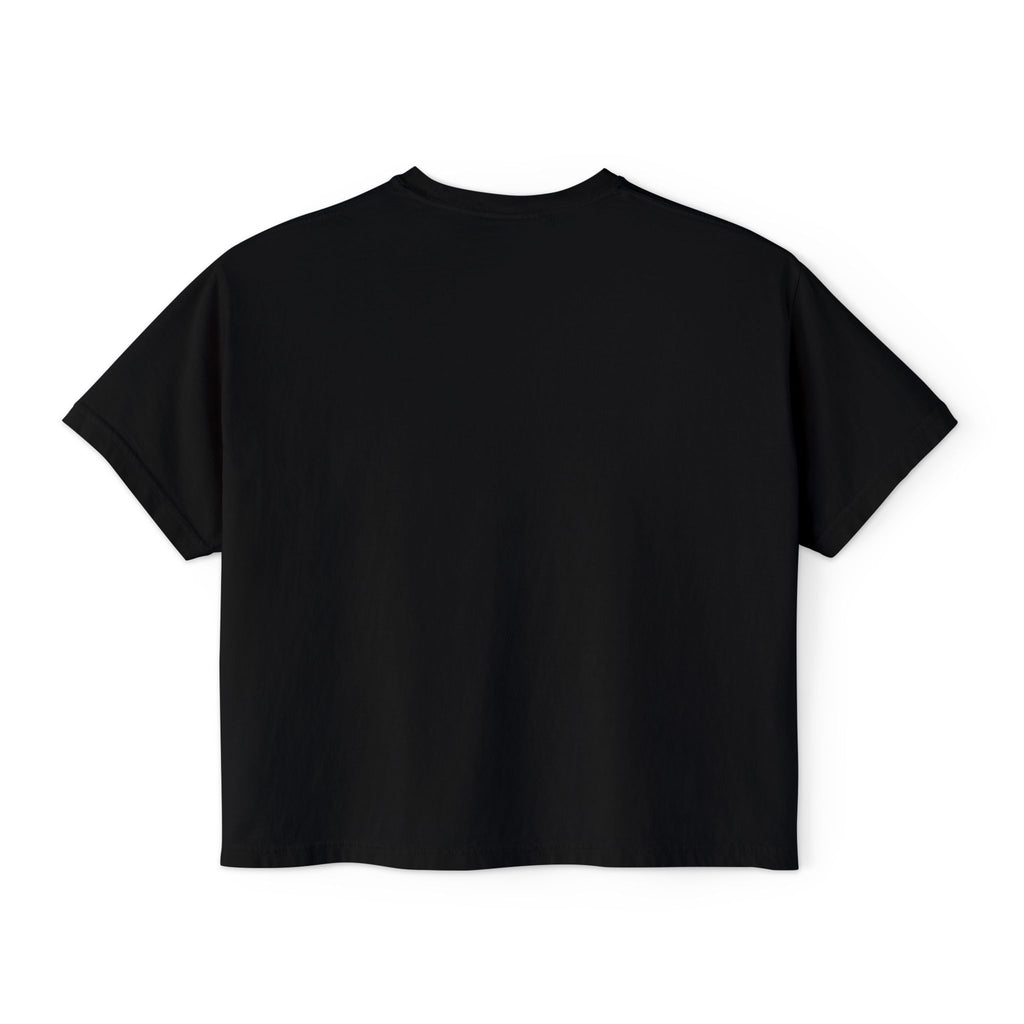 Women’s Boxy Tee — Cute Dancing Cow Graphic “I Like to Moo It Moo It”