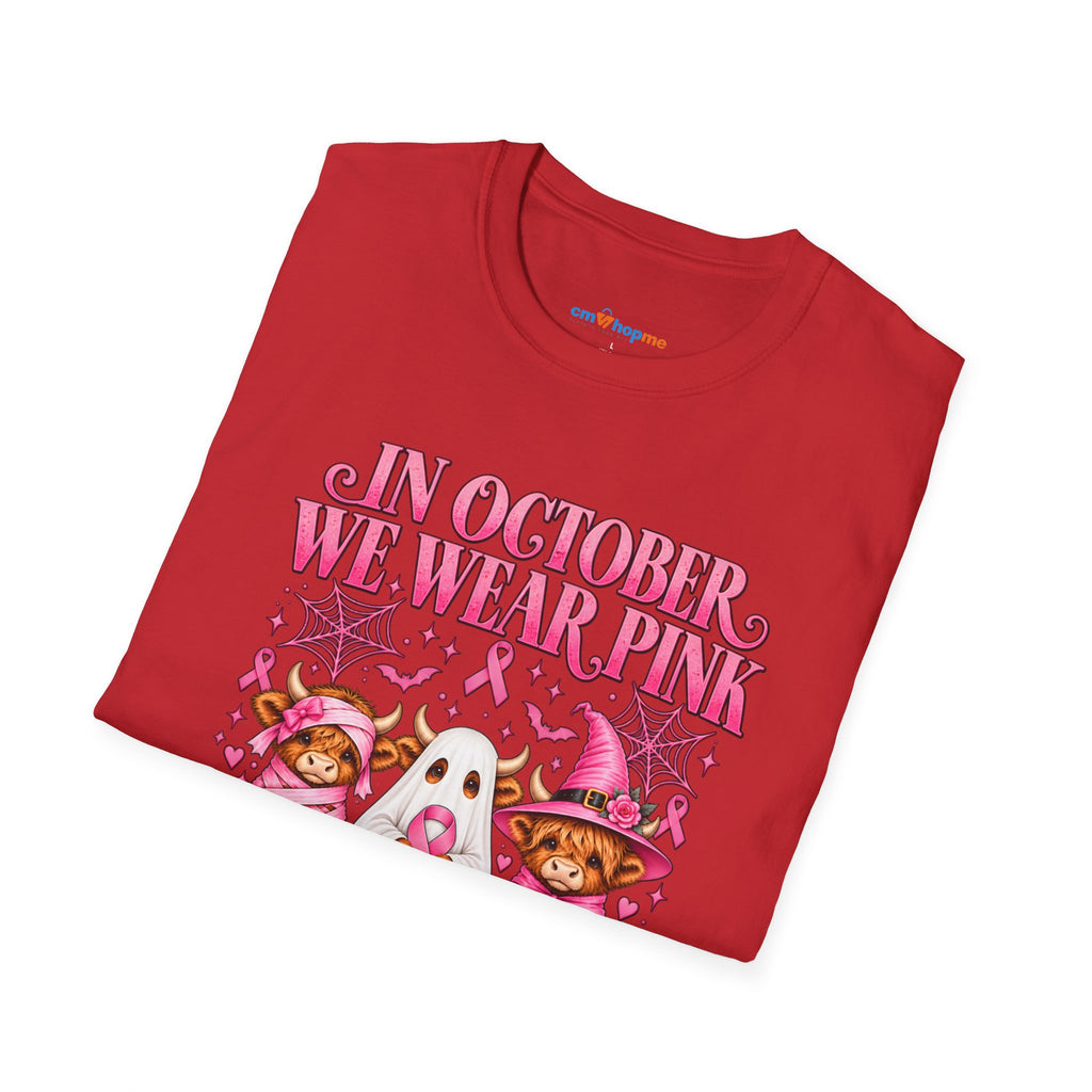 Breast Cancer Awareness T-Shirt — "In October We Wear Pink"