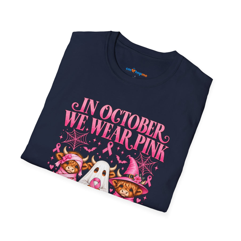 Breast Cancer Awareness T-Shirt — "In October We Wear Pink"