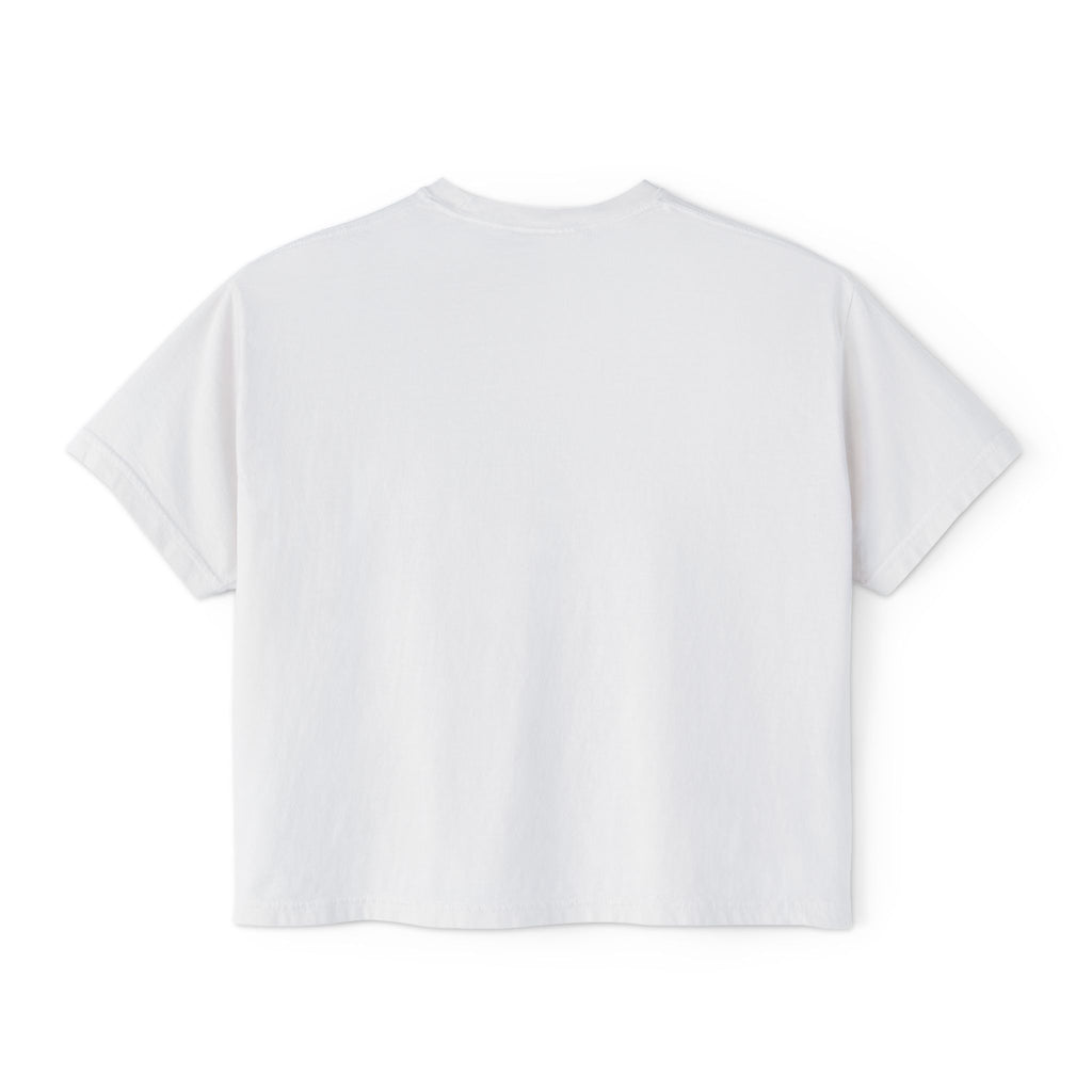 Women’s Boxy Tee — Cute Dancing Cow Graphic “I Like to Moo It Moo It”