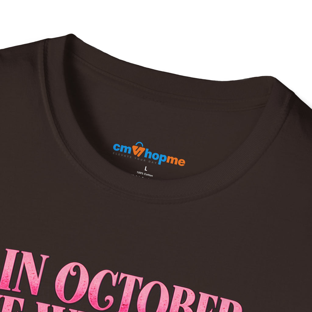 Breast Cancer Awareness T-Shirt — "In October We Wear Pink"