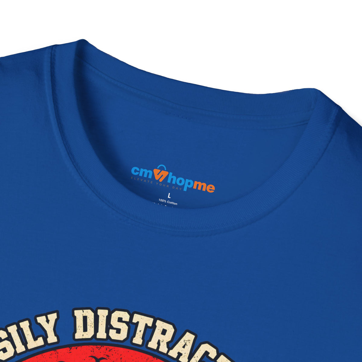 Highland Cows T-Shirt — "Easily Distracted by Highland Cows" Retro Graphic Tee