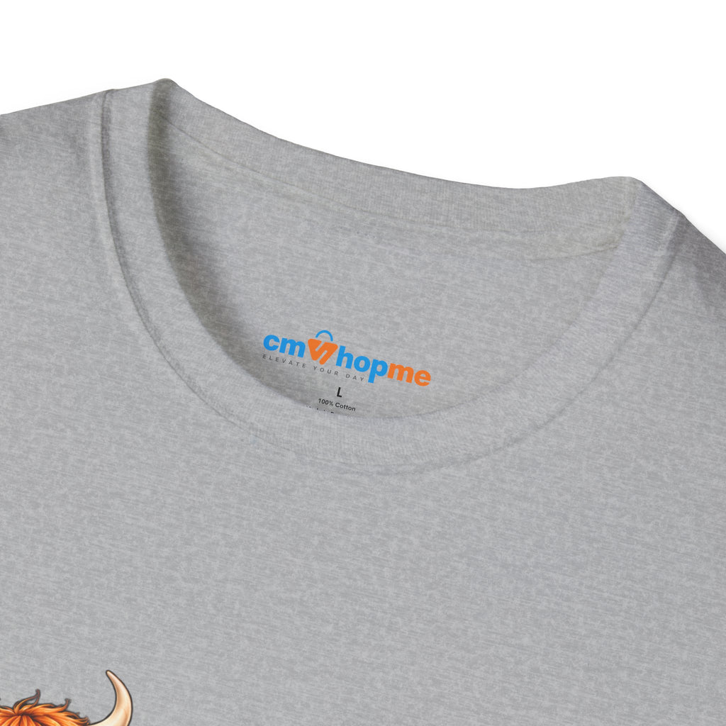 Walking By Faith T-Shirt – Happy Highland Cows Christian Tee