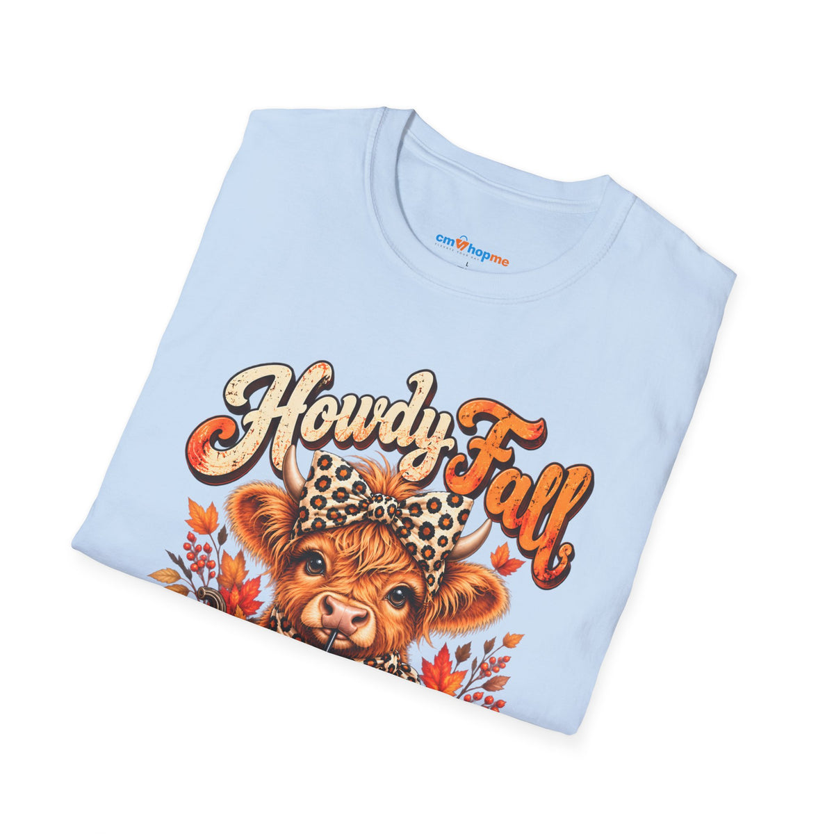 Howdy Fall T‑Shirt — Cute Lion Cub Pumpkin Spice Autumn Tee