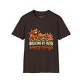 Walking By Faith T-Shirt – Happy Highland Cows Christian Tee