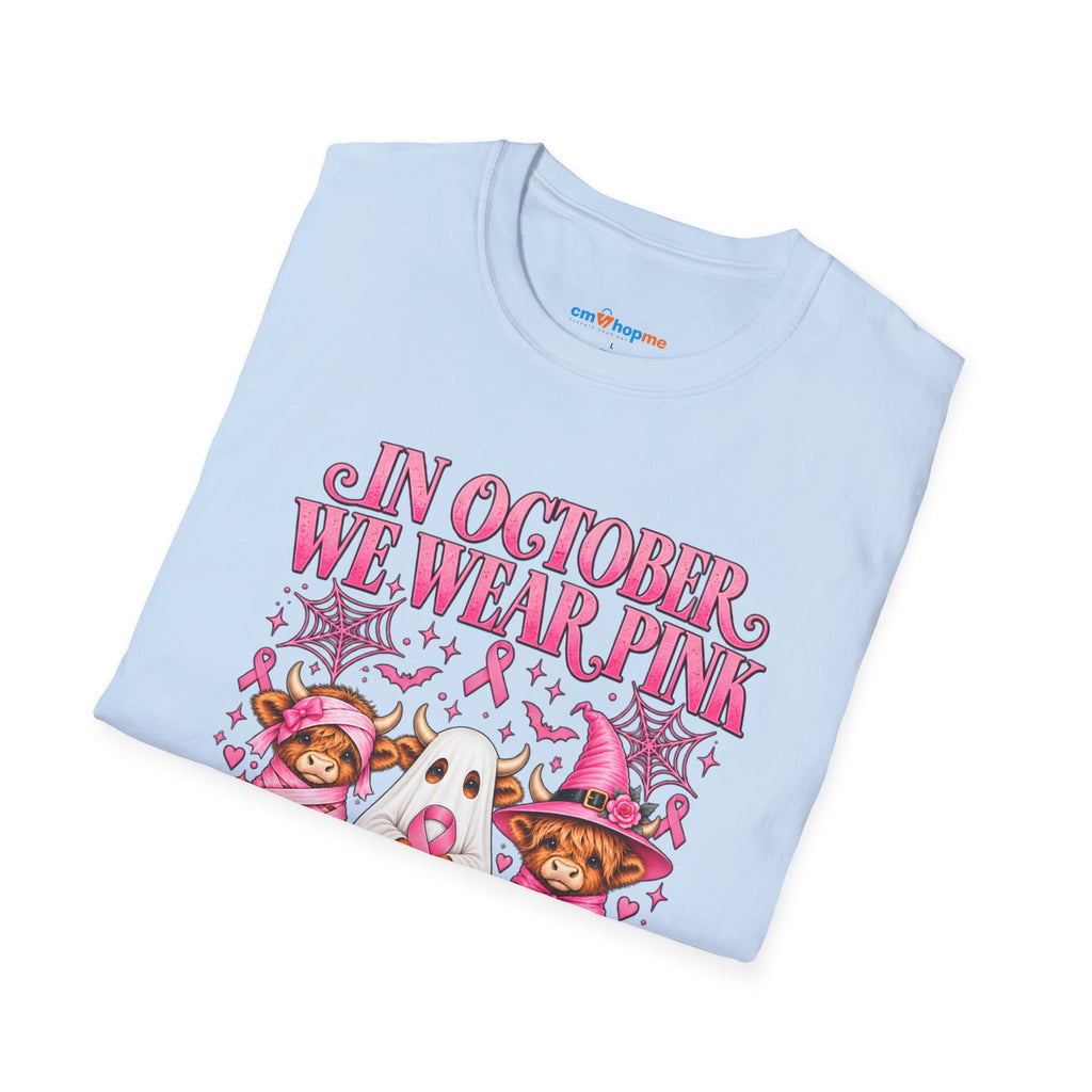 Breast Cancer Awareness T-Shirt — "In October We Wear Pink"