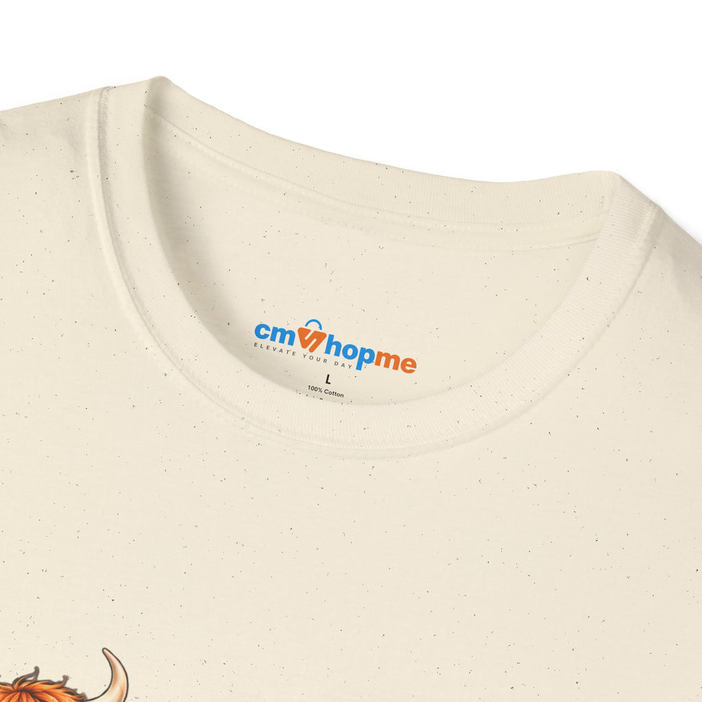 Walking By Faith T-Shirt – Happy Highland Cows Christian Tee