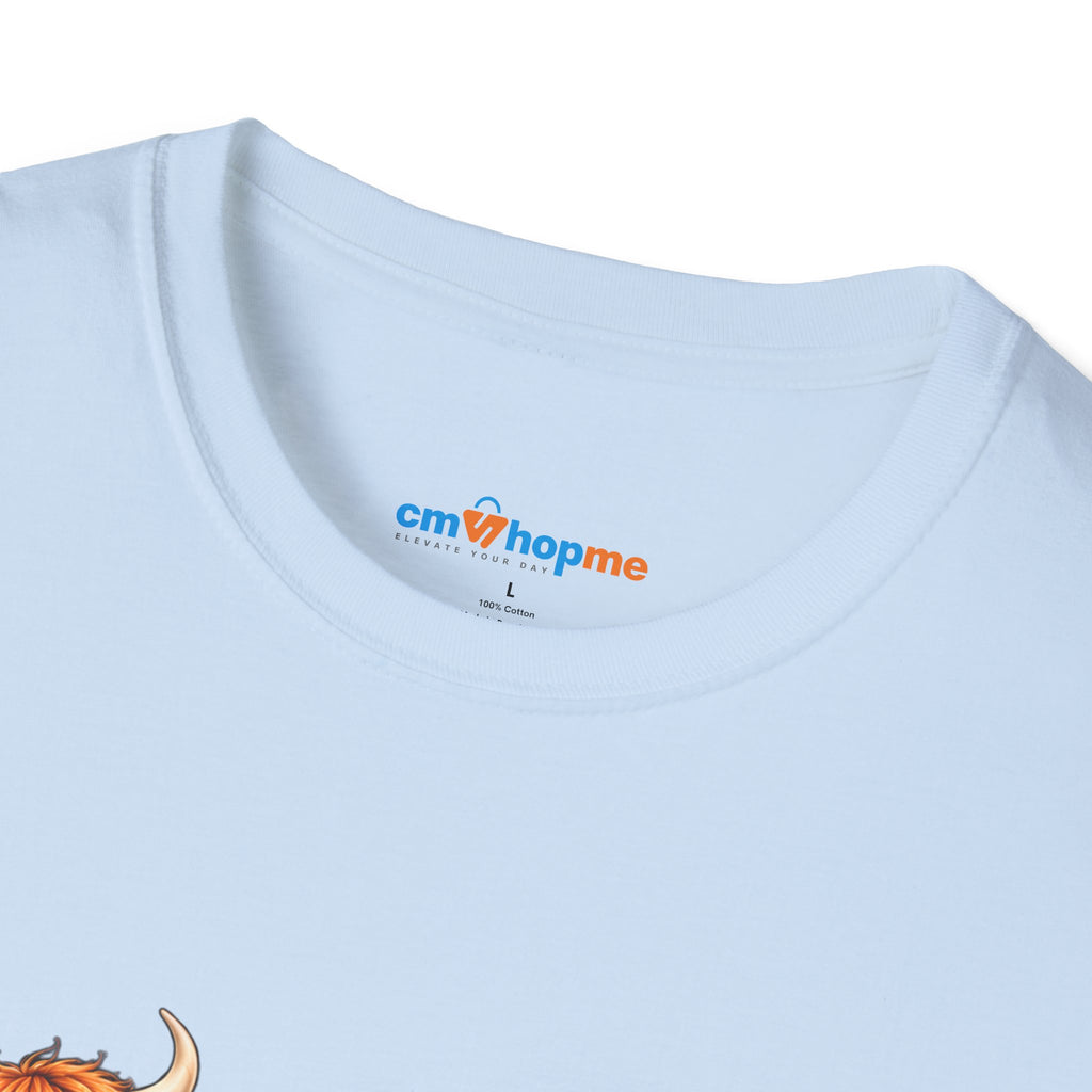 Walking By Faith T-Shirt – Happy Highland Cows Christian Tee