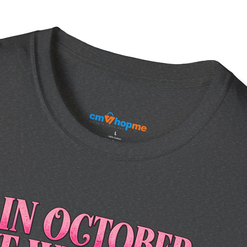 Breast Cancer Awareness T-Shirt — "In October We Wear Pink"