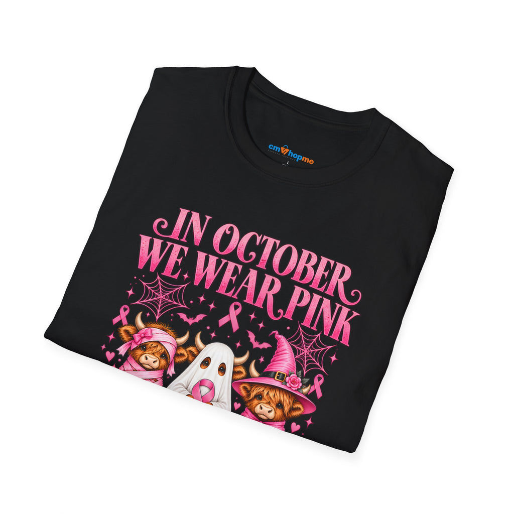 Breast Cancer Awareness T-Shirt — "In October We Wear Pink"