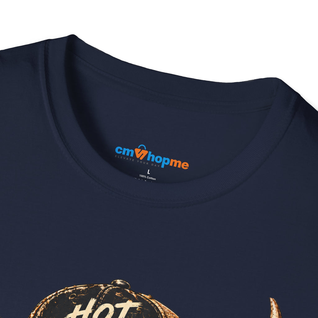 Hot Mess Highland Cow T-Shirt — Funny Cow with 'Hot Mess' Cap & Leopard Mug