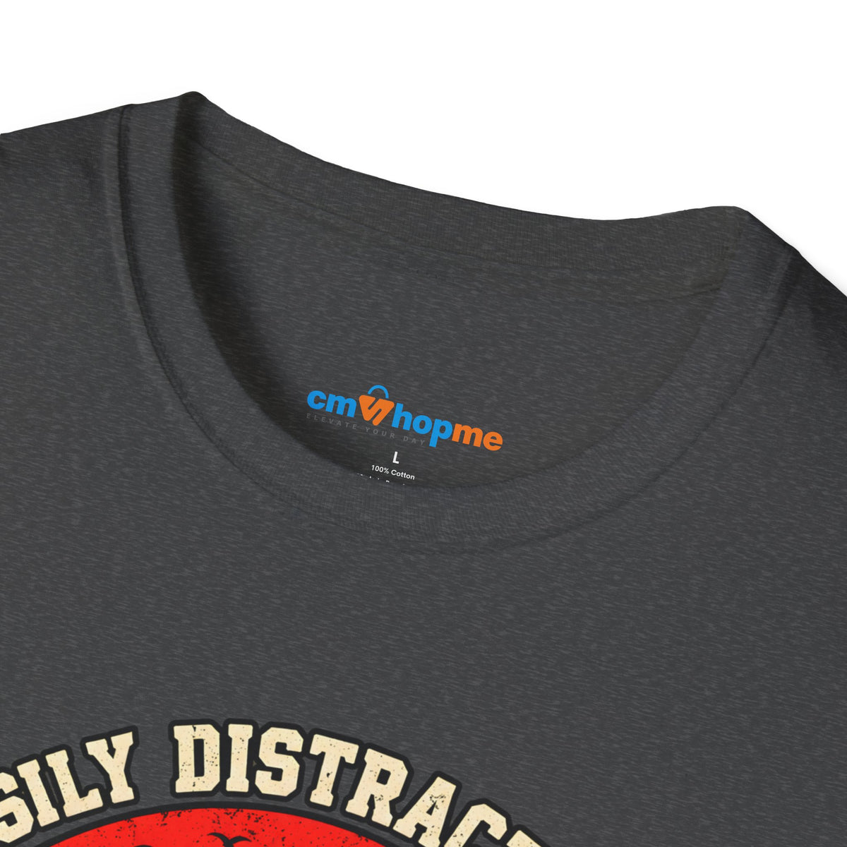 Highland Cows T-Shirt — "Easily Distracted by Highland Cows" Retro Graphic Tee