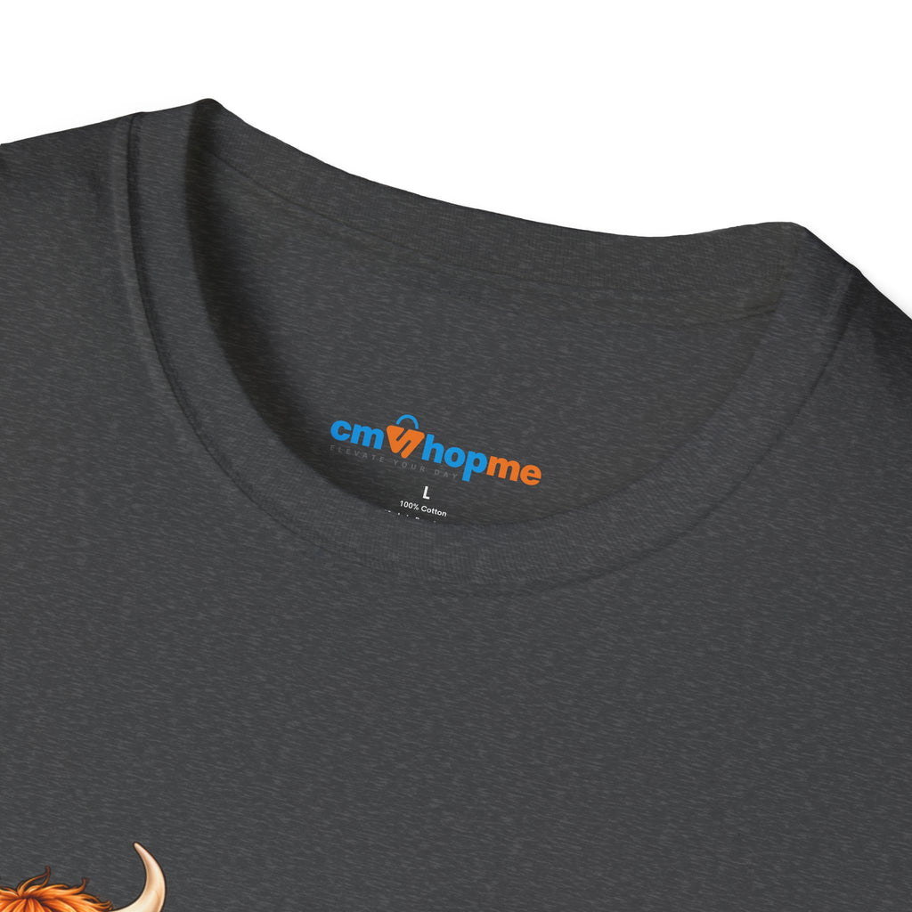 Walking By Faith T-Shirt – Happy Highland Cows Christian Tee