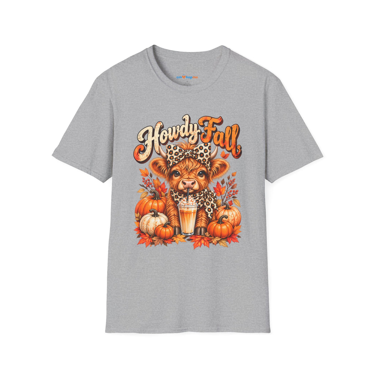 Howdy Fall T‑Shirt — Cute Lion Cub Pumpkin Spice Autumn Tee