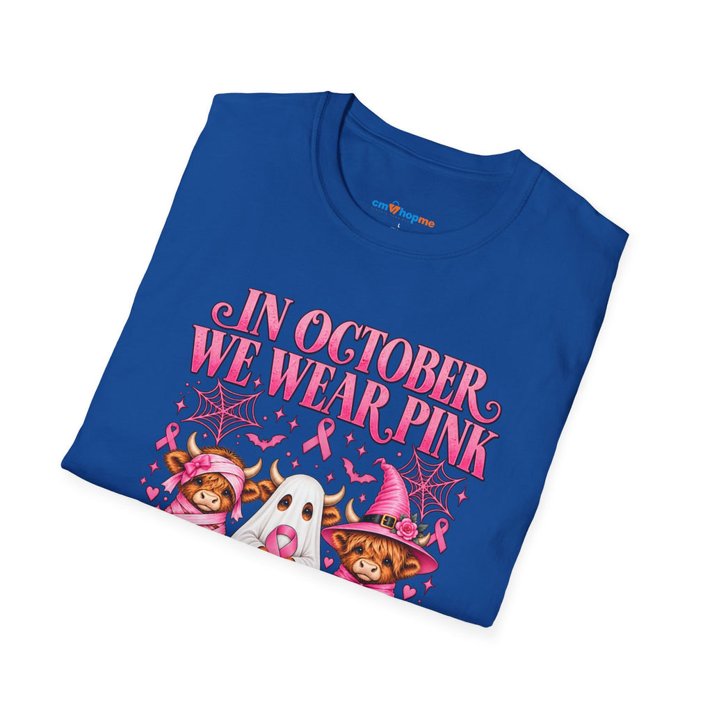 Breast Cancer Awareness T-Shirt — "In October We Wear Pink"