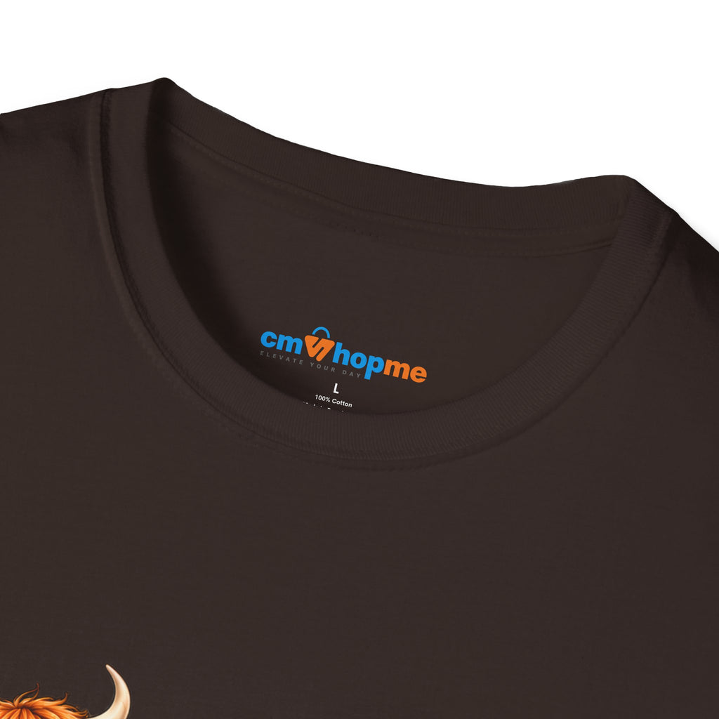 Walking By Faith T-Shirt – Happy Highland Cows Christian Tee