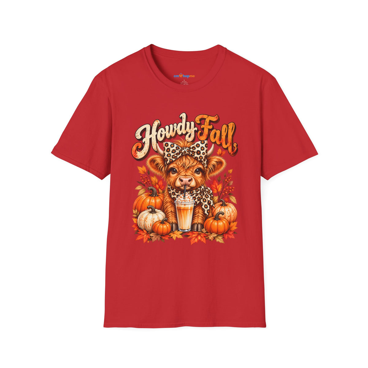 Howdy Fall T‑Shirt — Cute Lion Cub Pumpkin Spice Autumn Tee