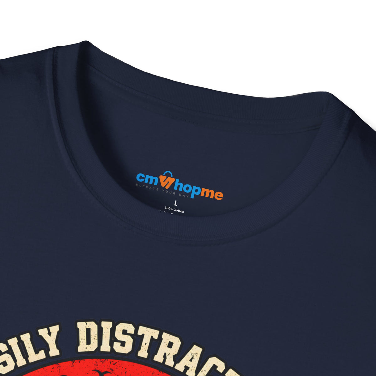 Highland Cows T-Shirt — "Easily Distracted by Highland Cows" Retro Graphic Tee