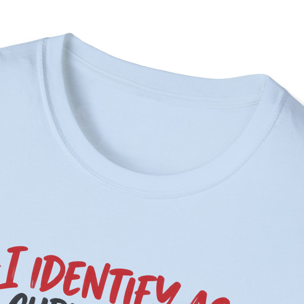 Christmas Tree Graphic T-Shirt — "I Identify As: A Christmas Tree" Funny Holiday Tee
