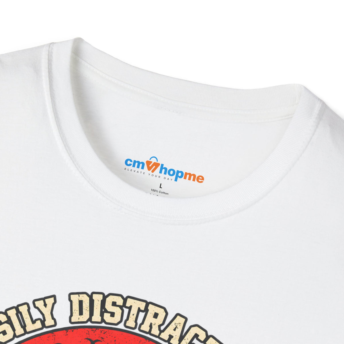 Highland Cows T-Shirt — "Easily Distracted by Highland Cows" Retro Graphic Tee