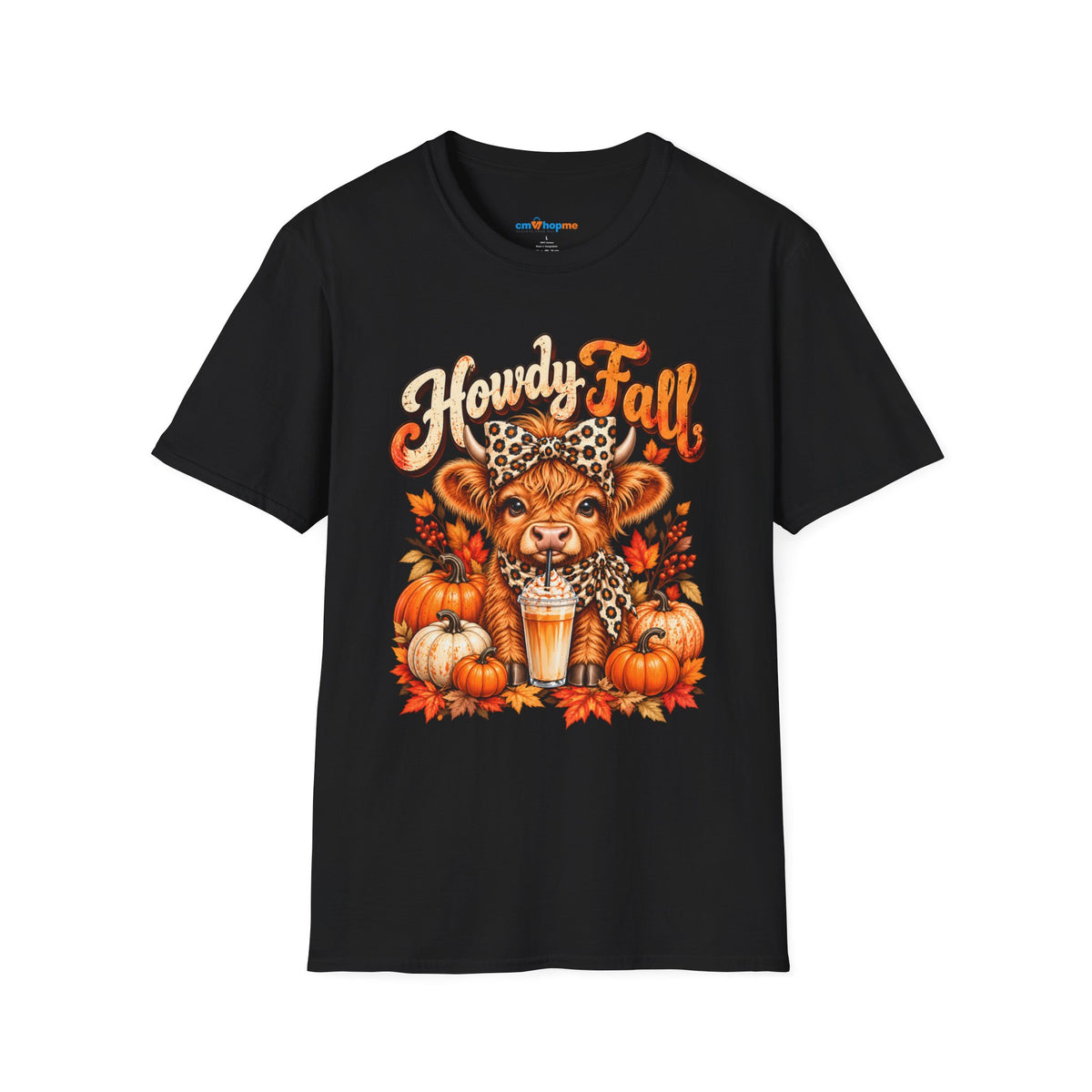 Howdy Fall T‑Shirt — Cute Lion Cub Pumpkin Spice Autumn Tee