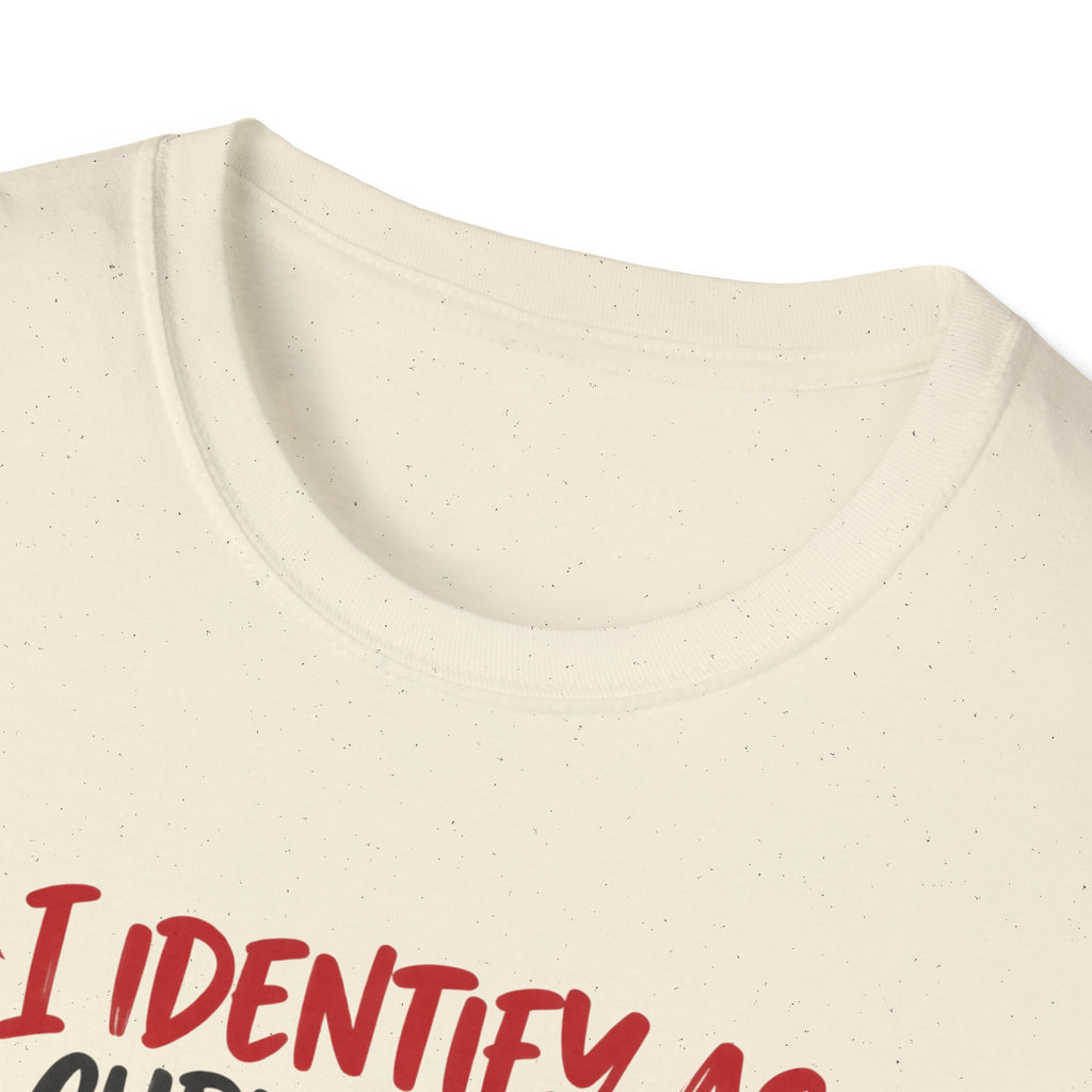 Christmas Tree Graphic T-Shirt — "I Identify As: A Christmas Tree" Funny Holiday Tee