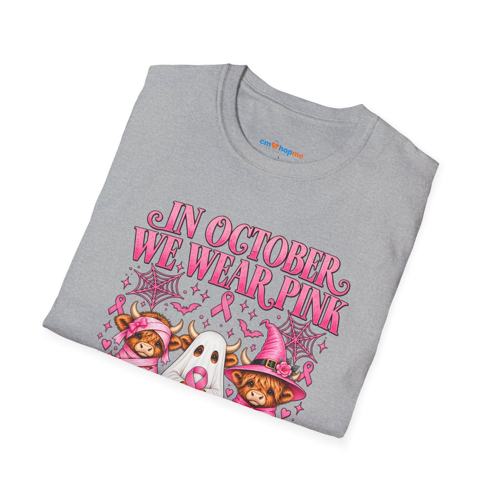 Breast Cancer Awareness T-Shirt — "In October We Wear Pink"